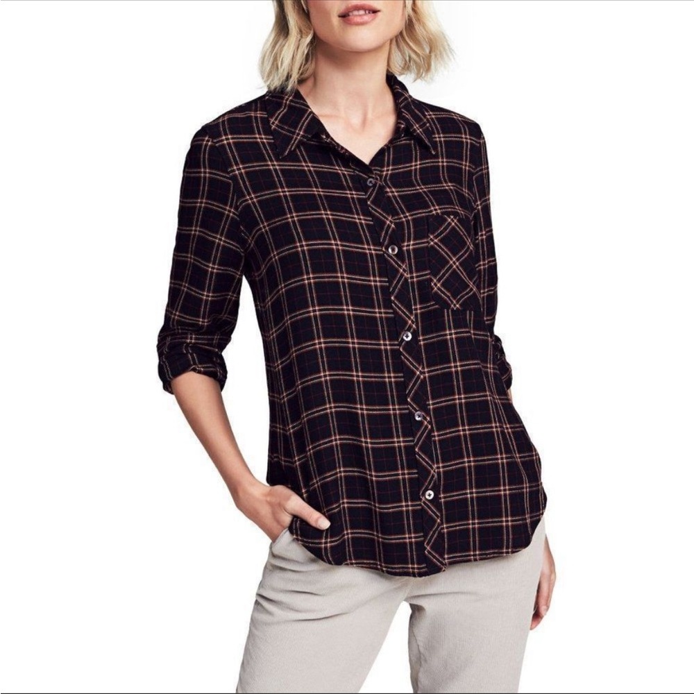Faherty Plaid Button Down Small - image 1